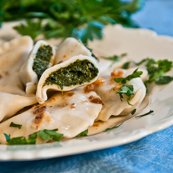 Pierogi ze szpinakiem